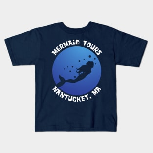 Mermaid Tours, Nantucket, MA Kids T-Shirt